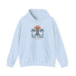 Tiki Vibes Hoodie — Retro Sunset Palm Tree Sweatshirt