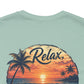 Sunset Beach Tee — "Relax Watch a Sunset" Graphic T-Shirt