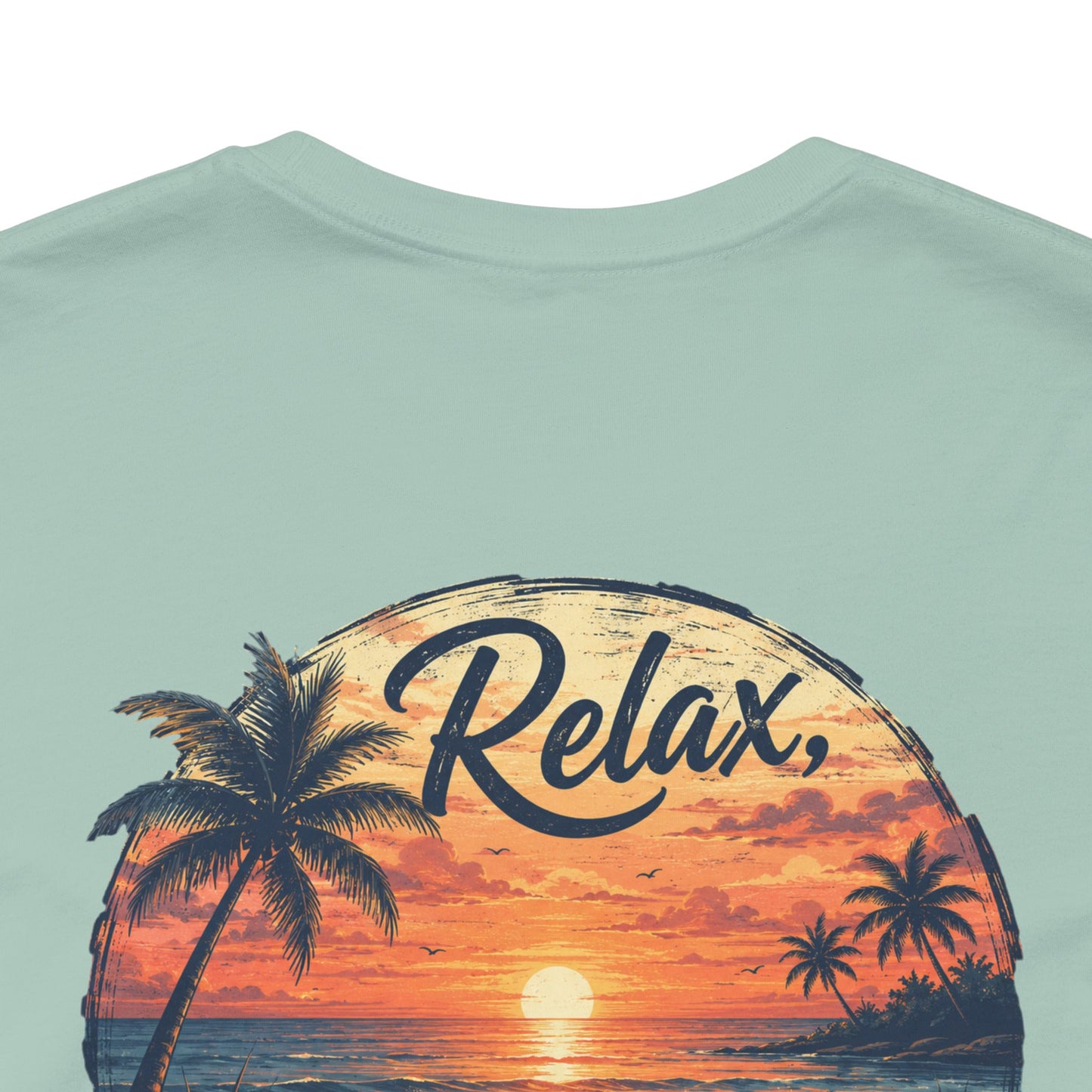 Sunset Beach Tee — "Relax Watch a Sunset" Graphic T-Shirt