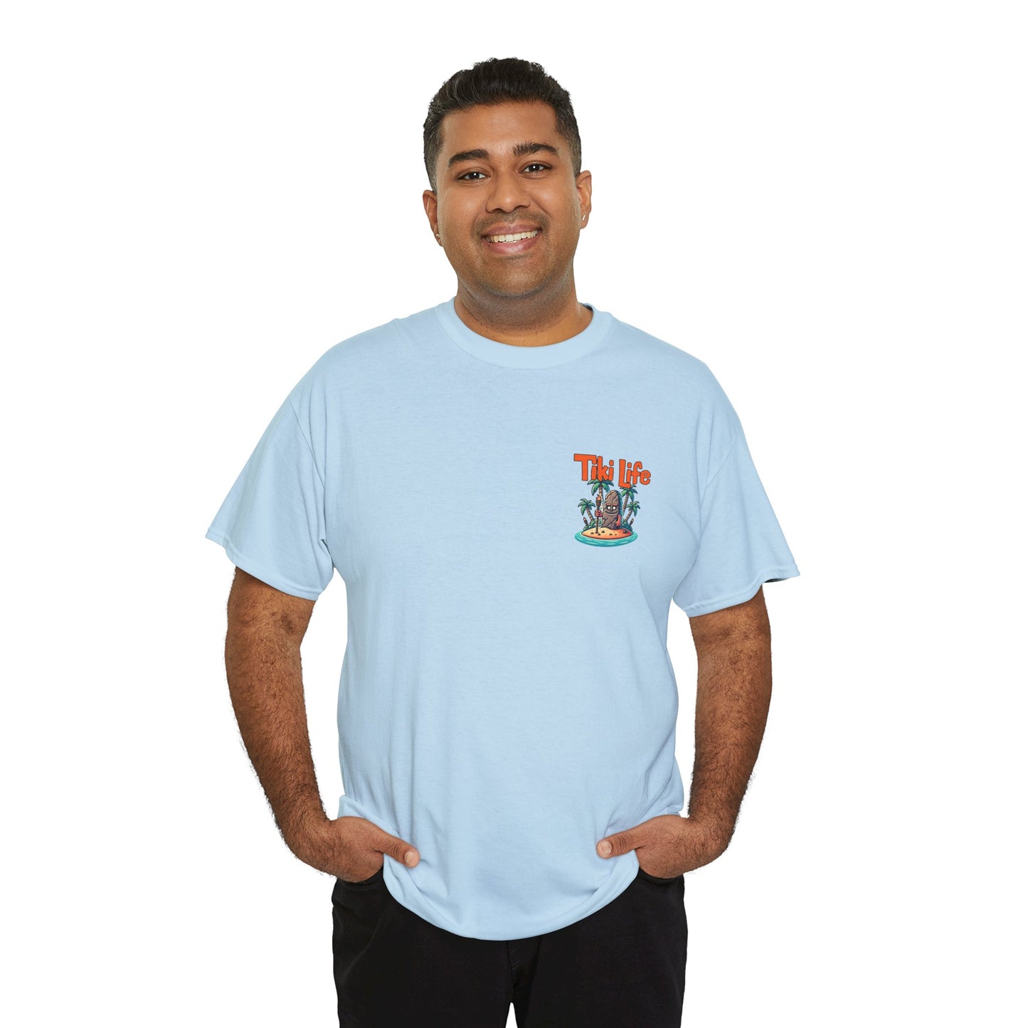 Tiki Life Island Tee - Unisex Heavy Cotton T-Shirt