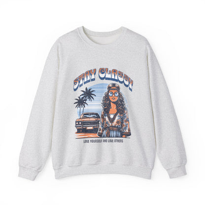 Stay Classy Unisex Crewneck Sweatshirt | Love Yourself & Love Others | Casual Fashion