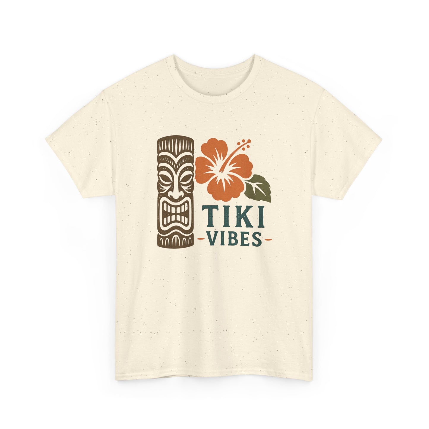 Tiki Vibes Floral Hibiscus Tee