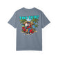 Gray t-shirt with a tropical graphic and 'Tiki Time' text on a white background