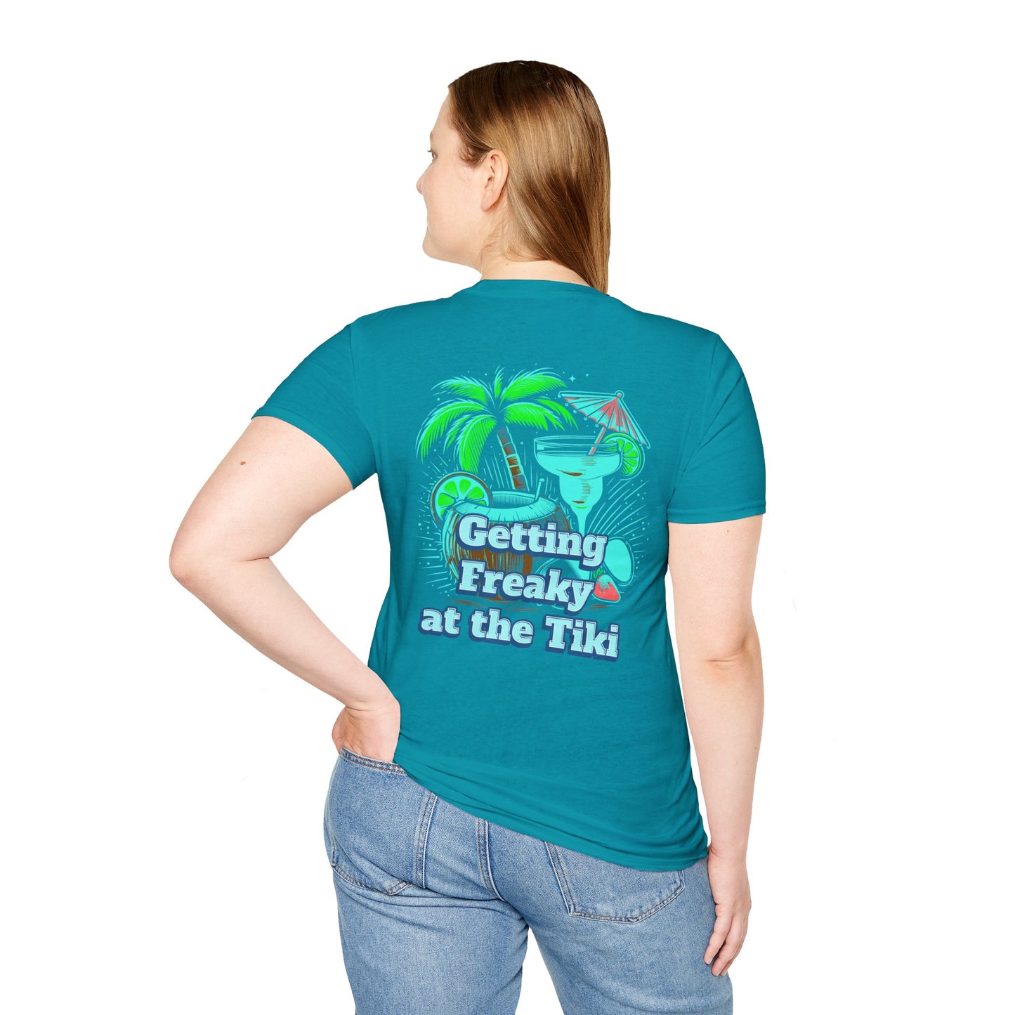 Getting Freaky at the Tiki Unisex Softstyle T-Shirt