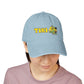 Tiki Embroidered Denim Hat — Tropical Surf Cap