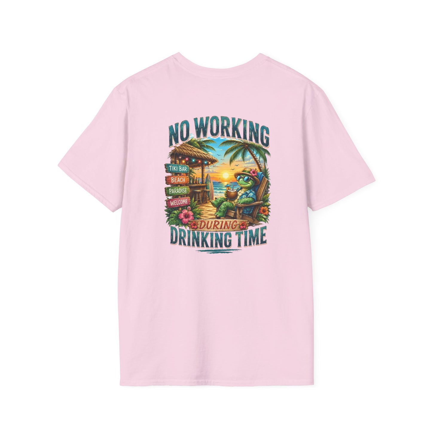 No Working During Drinking Time Unisex Softstyle T-Shirt