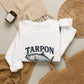 Tarpon Fishing Crewneck Sweatshirt — Vintage Tarpon Graphic Pullover