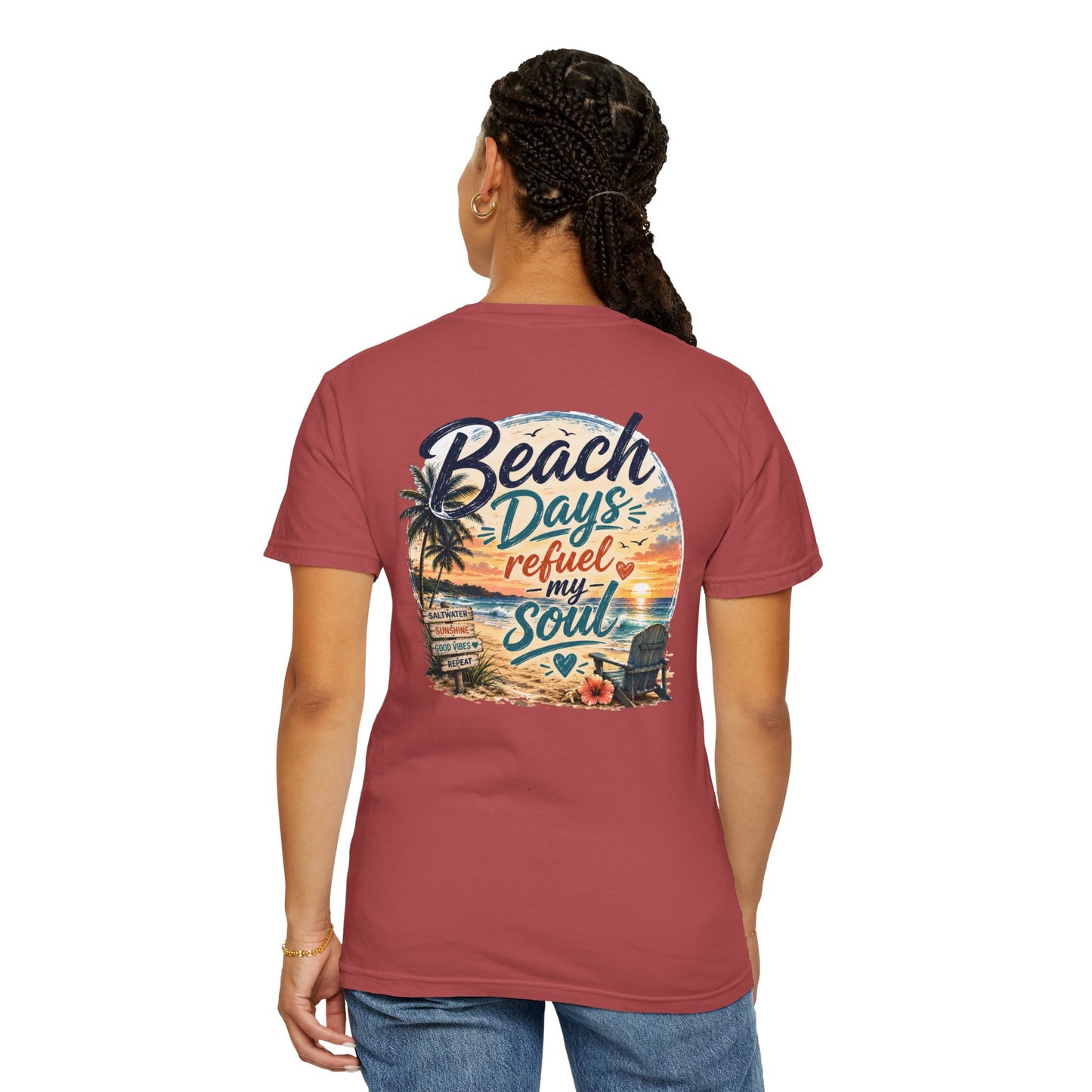 Beach Days T-Shirt — "Beach Days Refuel My Soul" Graphic Tee