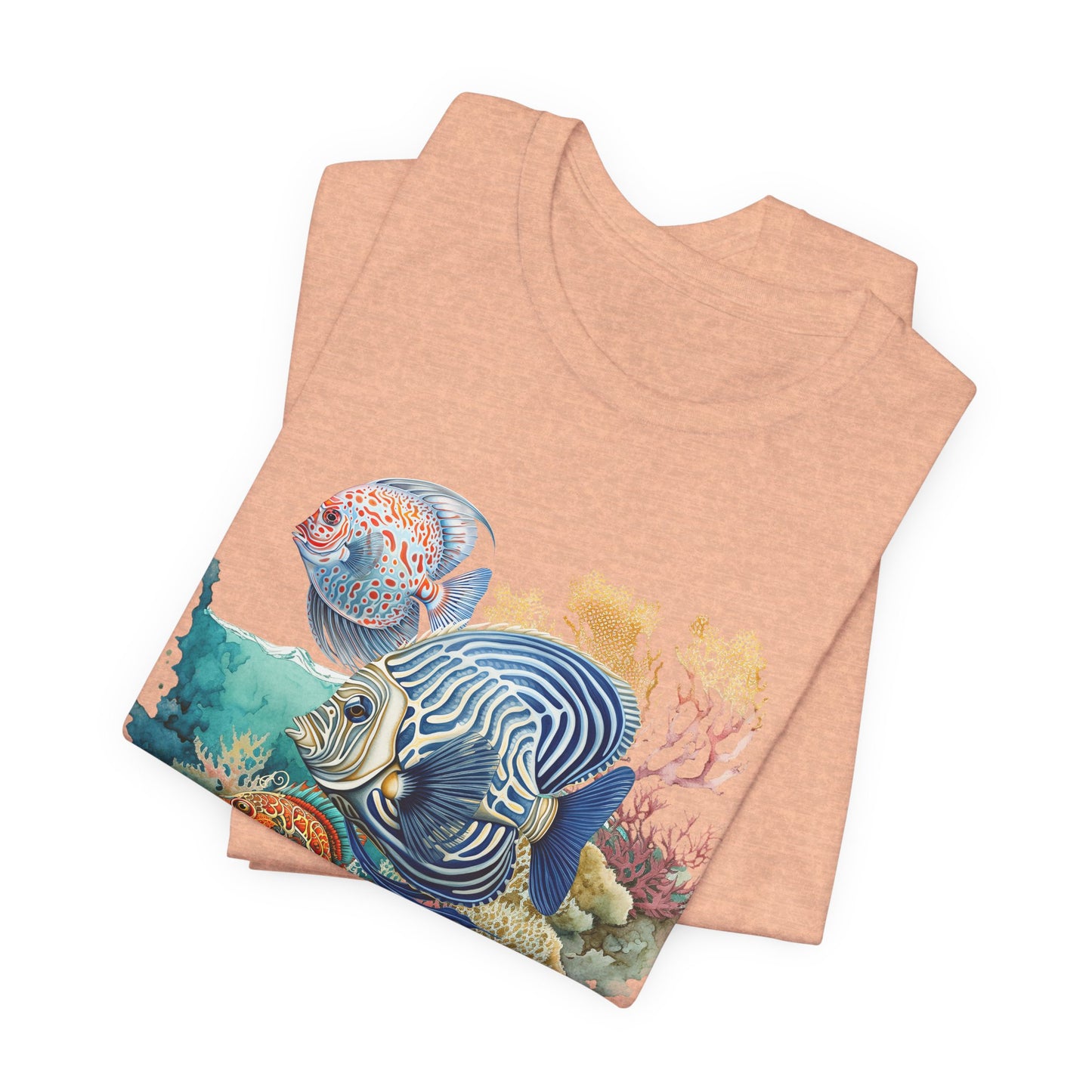 Coral Reef Fish Tee - Unisex Short Sleeve T-Shirt, Ocean Vibes, Marine Life Lover Gift,
