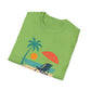 Tropical Vibes Beach Scene Tee (Relax & Unwind)