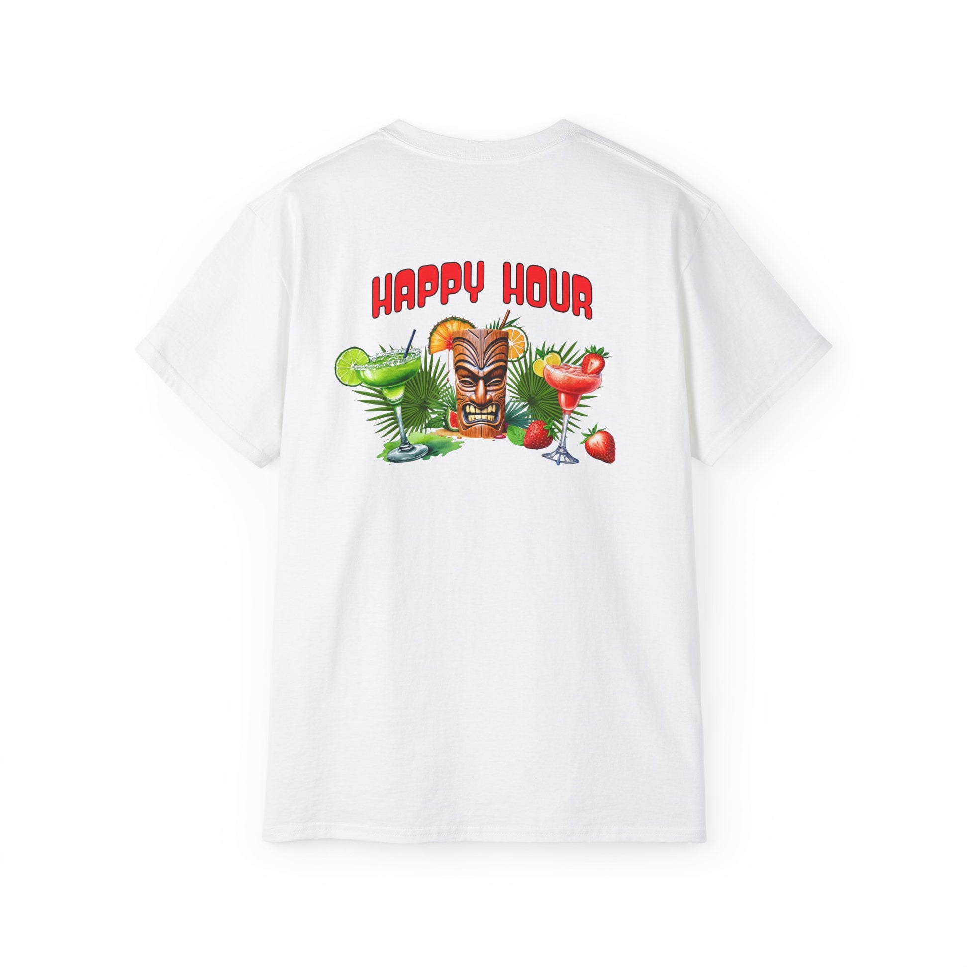 Tiki Beach Collection Happy Hour Unisex Ultra Cotton Tee at Caribbean Rays