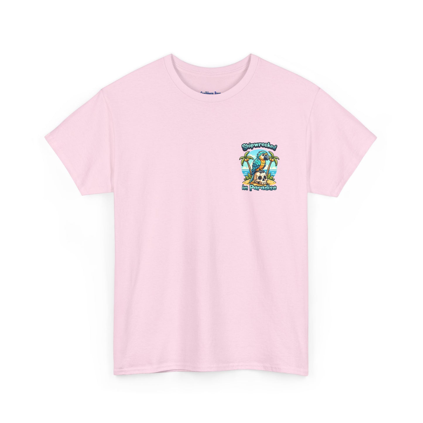 Shipwrecked in Paradise Tropical Unisex Heavy Cotton T-Shirt