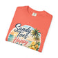 Sandy Toes Happy Life T-Shirt — Tropical Beach Vacation Tee