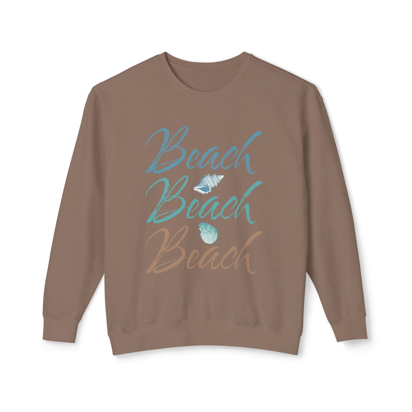 Beach Club Beach Vibes Unisex Lightweight Crewneck Sweatshirt on Caribbean Rays