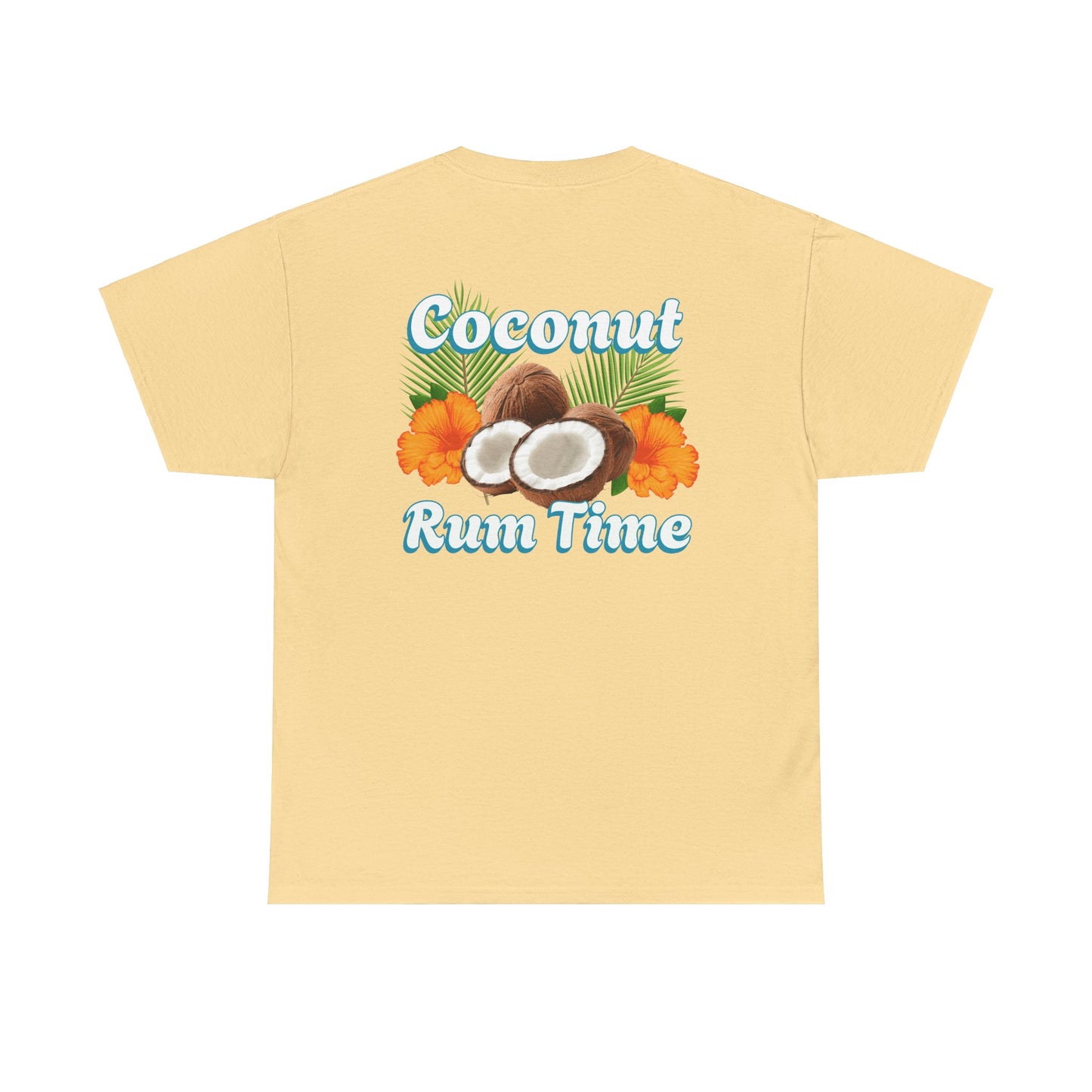 Coconut Rum Time Unisex Heavy Cotton Tee