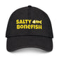 Salty Bonefish Embroidered Baseball Cap