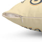 Tan Sand & Surf Spun Polyester Square Pillow - Caribbean Rays