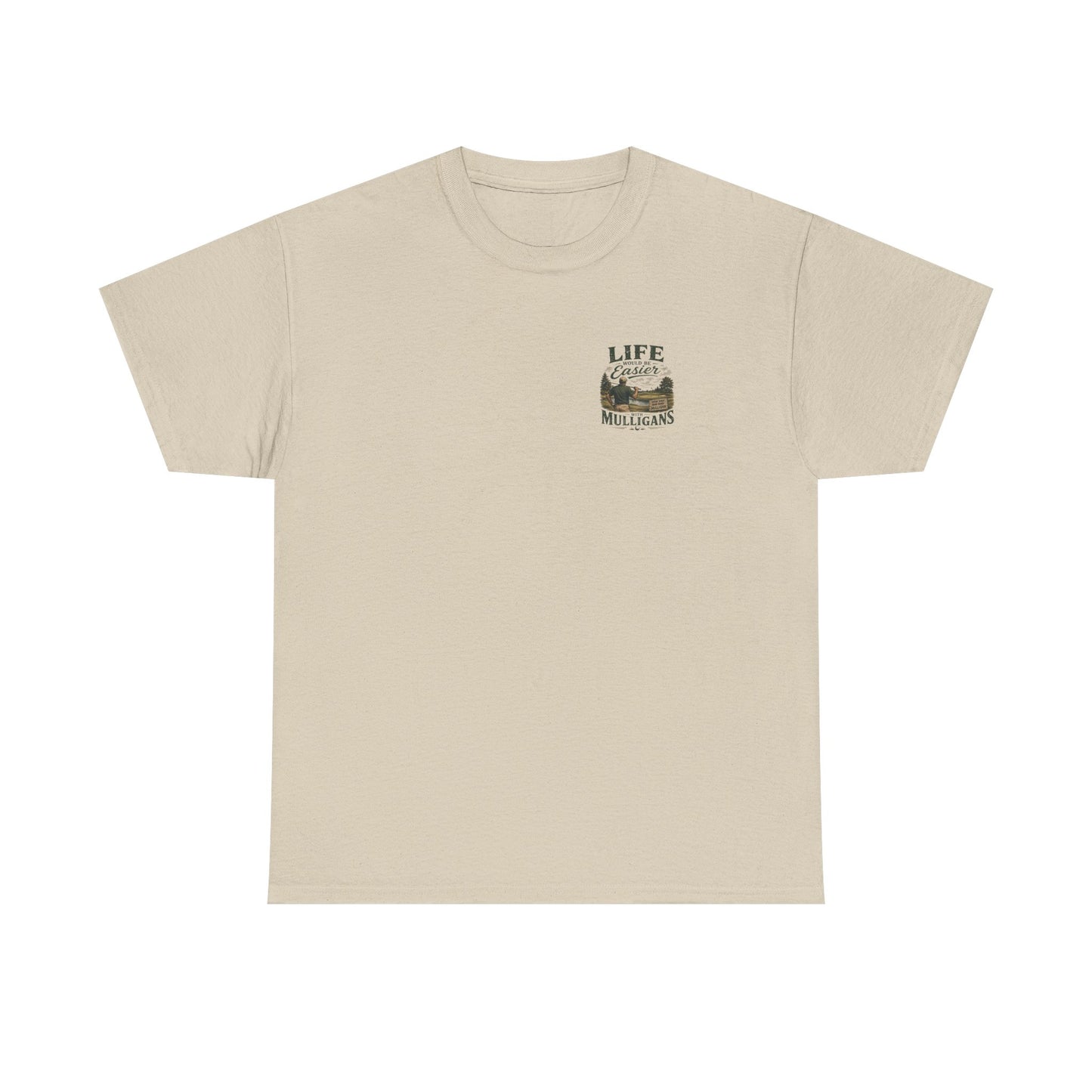 Mulligans Golf T-Shirt — “Life Would Be Easier With Mulligans” Vintage Golf Tee