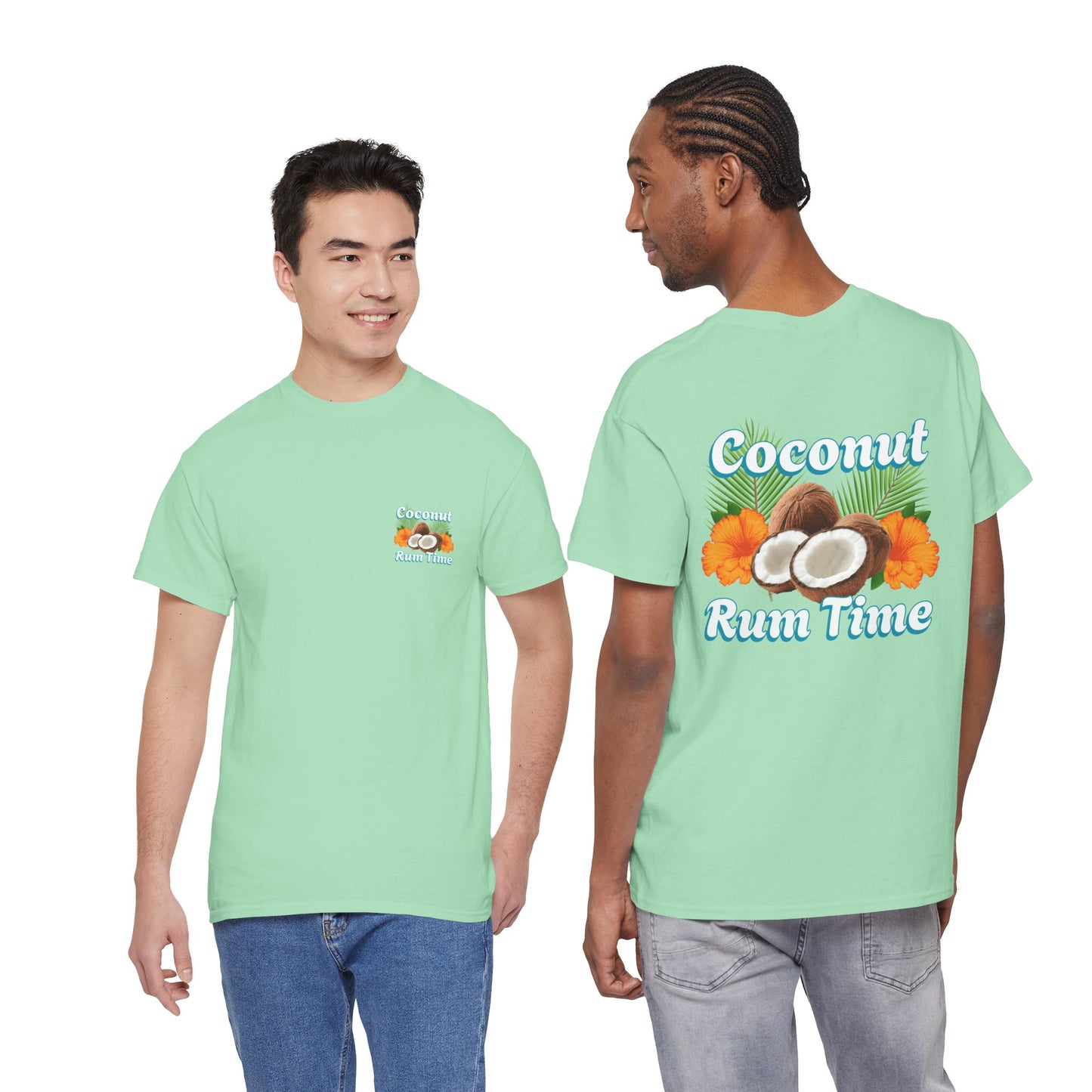 Coconut Rum Time Unisex Heavy Cotton Tee