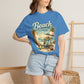 Beach Therapy T-Shirt — Vintage Surf Chair & Palm Graphic