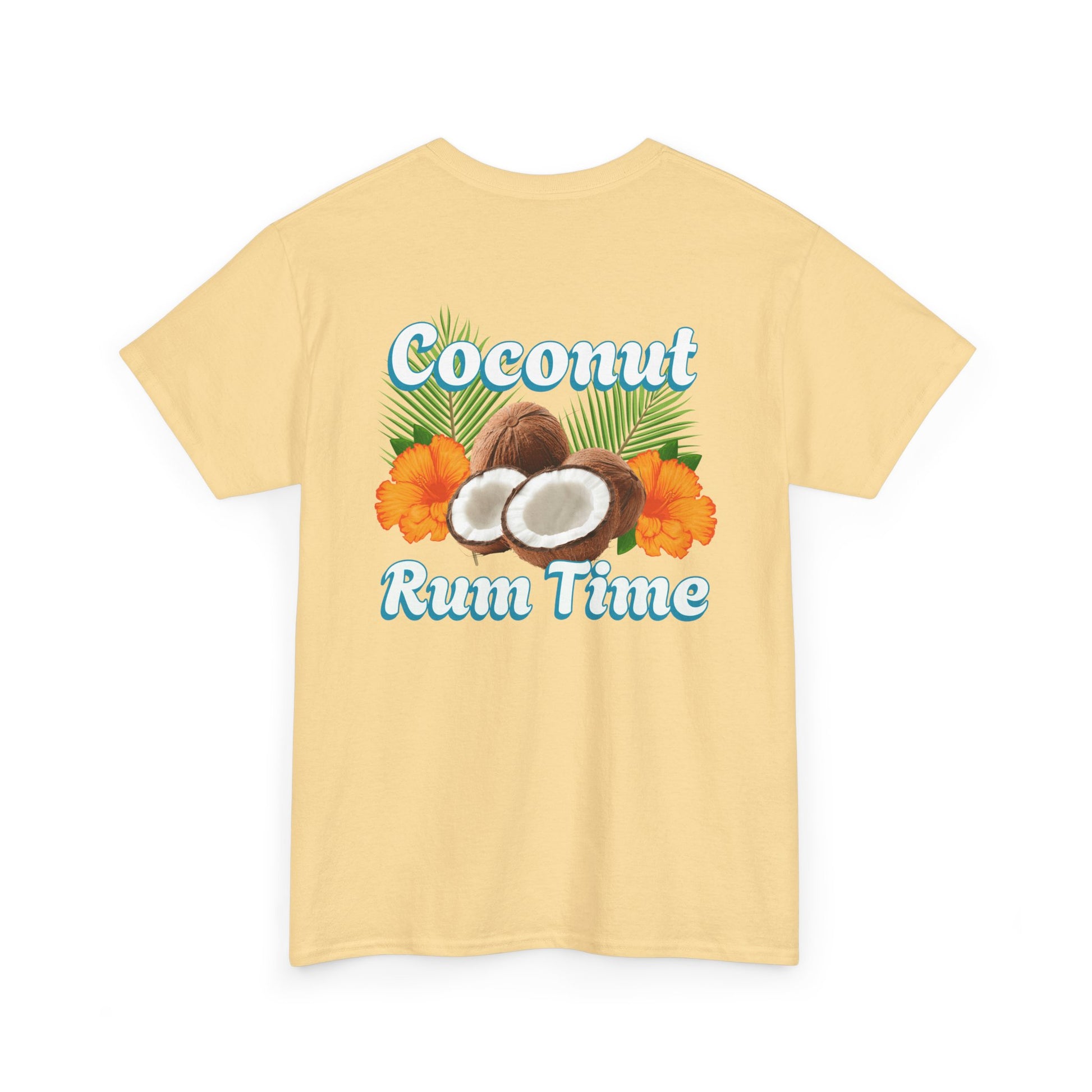 Coconut Rum Time Unisex Heavy Cotton Tee at Caribbean Rays