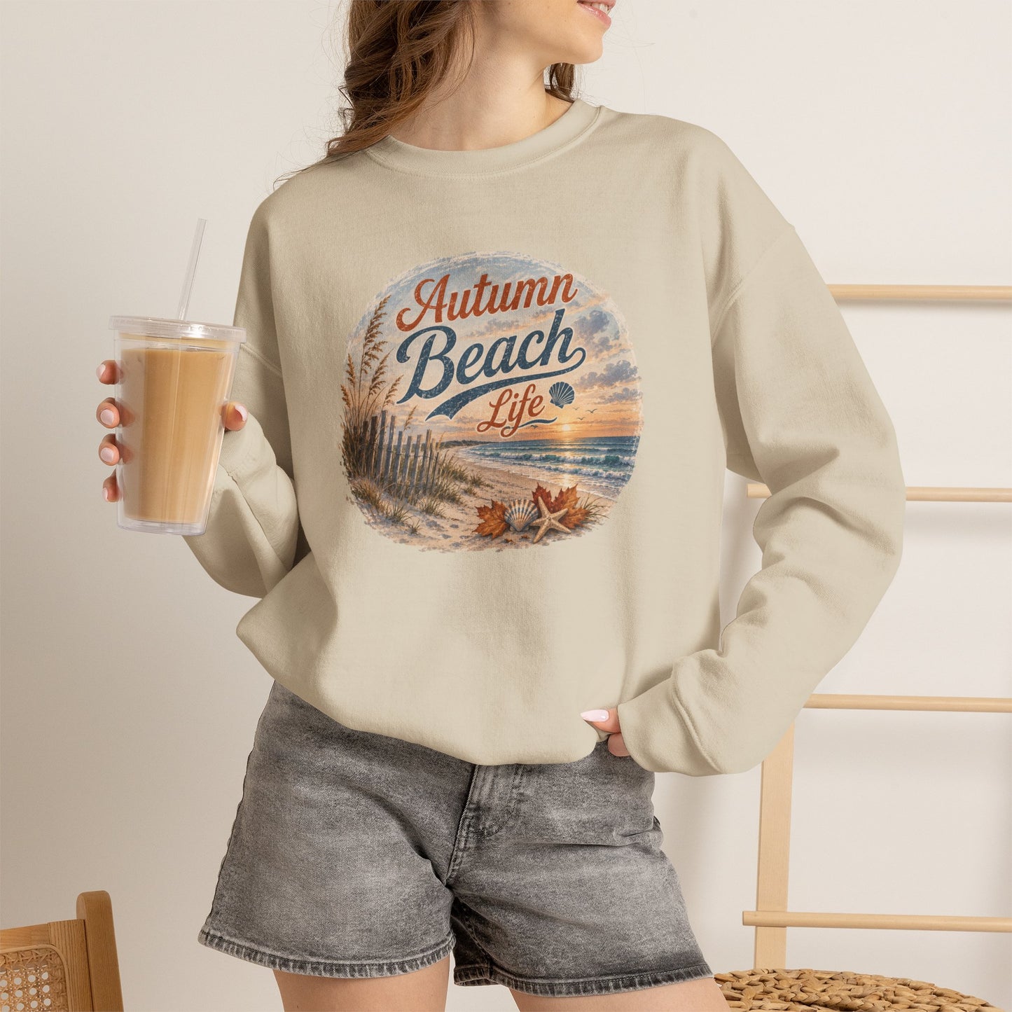 Autumn Beach Life Sweatshirt