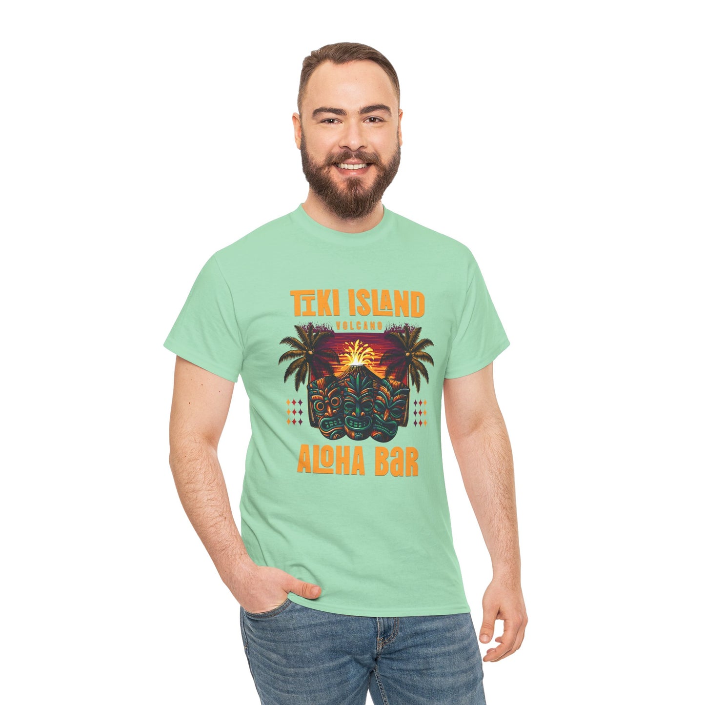 Tiki Island Aloha Bar, Unisex Graphic Shirt