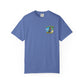 T-Shirt — "Living in Paradise and Loving It" Tropical Parrot Beach Tee
