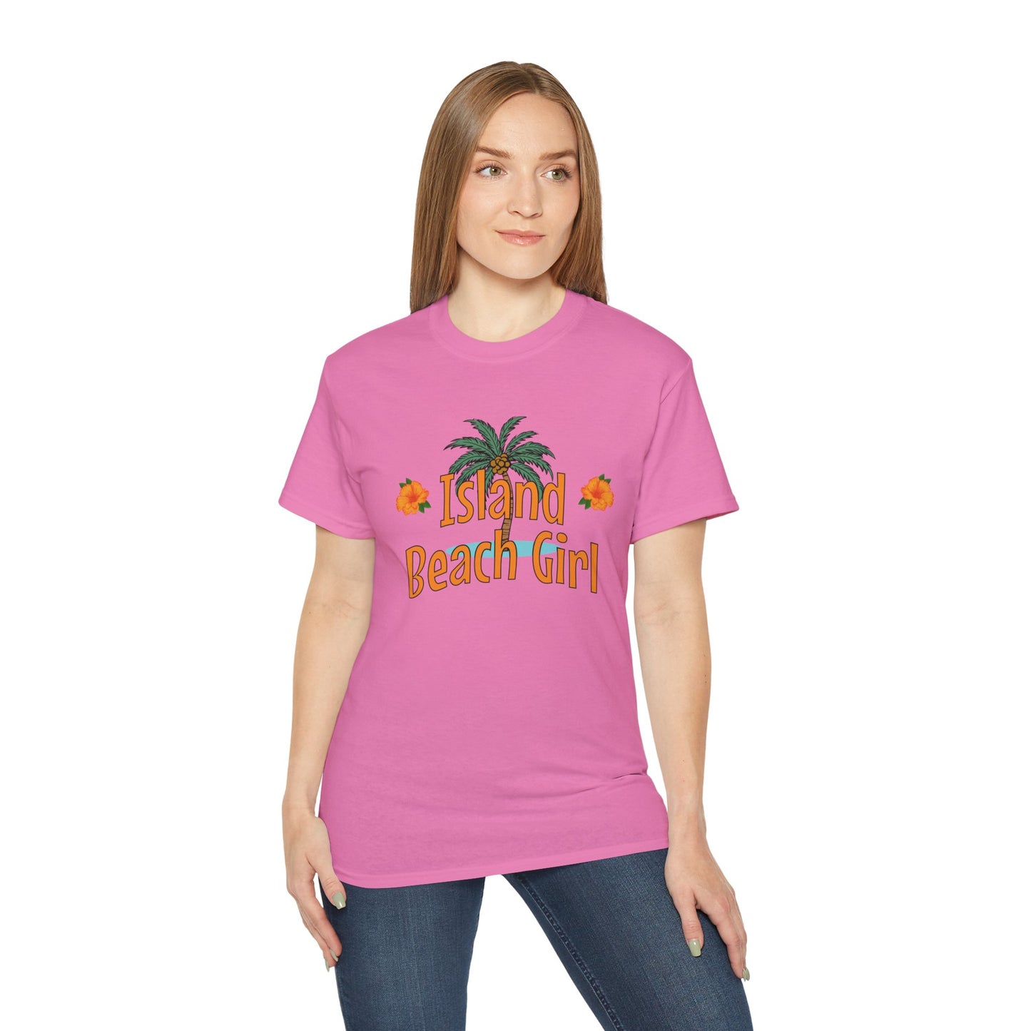 Tiki Beach Collection Island Beach Girl Unisex Ultra Cotton Tee