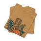 Island State of Mind T-Shirt — Tropical Tiki Tee with Hibiscus & Palm Leaves