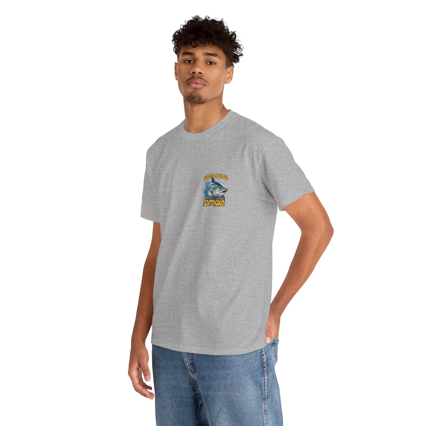Barracuda Fishing Tee — "Beware of Ba Ba Barracuda" Graphic T-Shirt