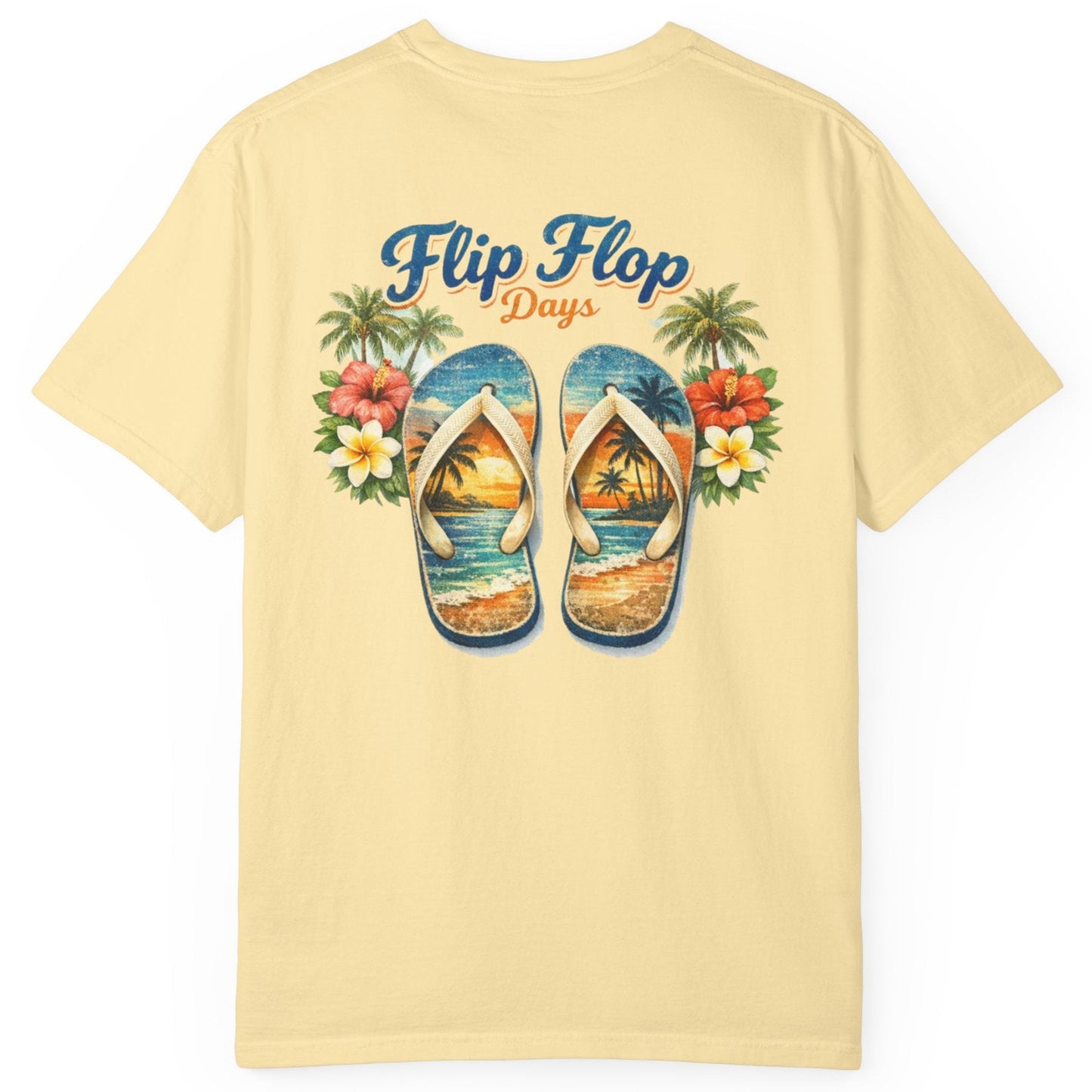 Flip Flop Days T-Shirt — Vintage Tropical Beach Graphic by Caribbean Rays