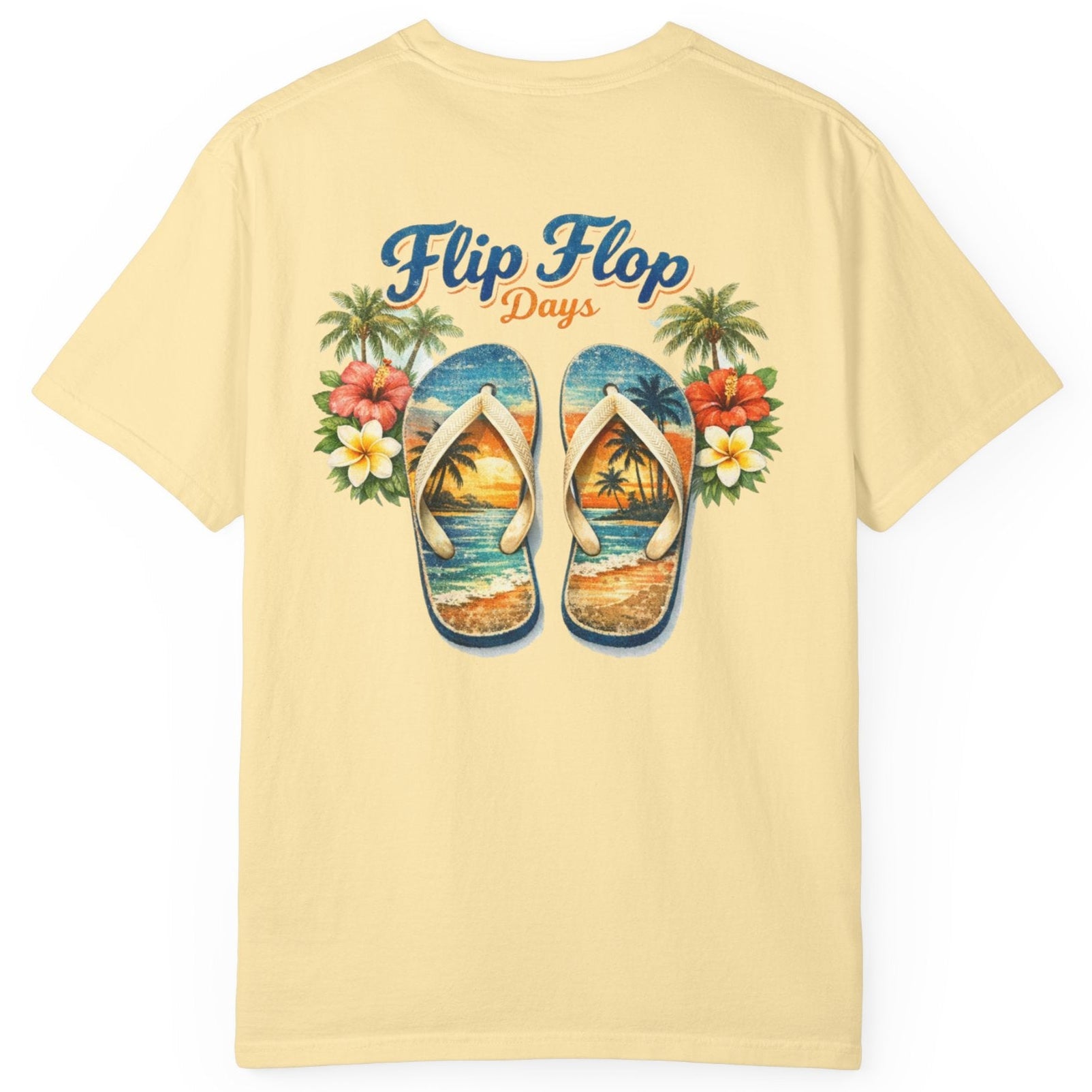 Flip Flop Days T-Shirt — Vintage Tropical Beach Graphic by Caribbean Rays