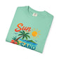 Sun, Sand & Sea T-Shirt – Tropical Beach Palm Tree Graphic Tee
