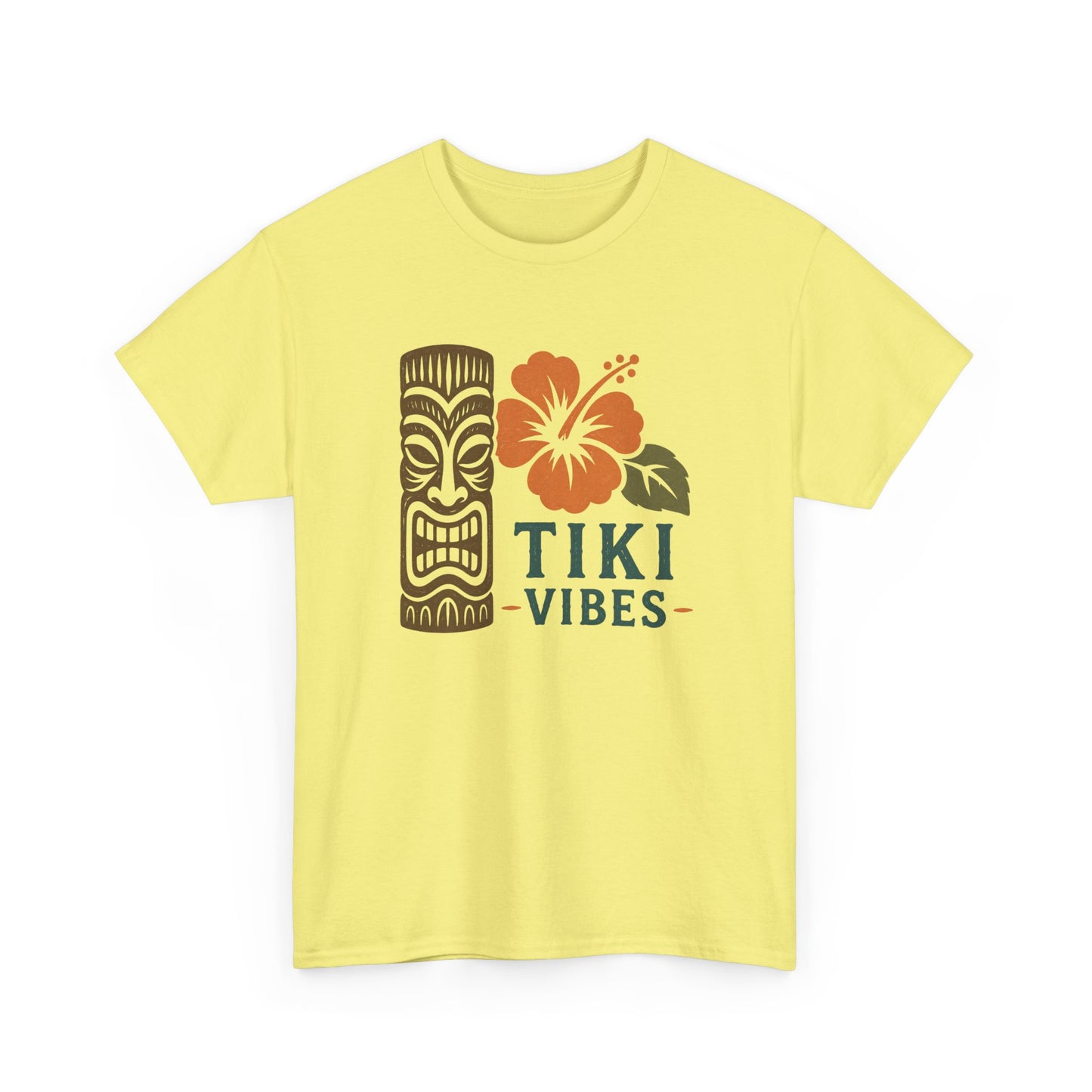 Tiki Vibes Floral Hibiscus Tee