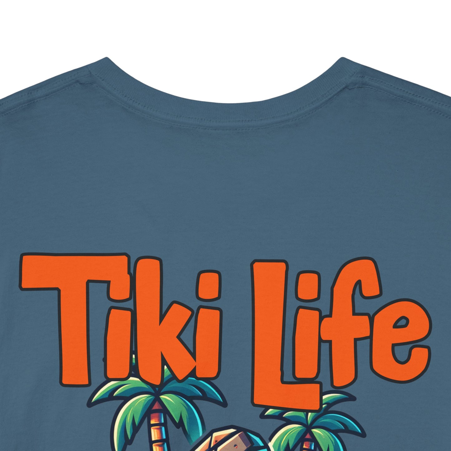 Tiki Life Island Tee - Unisex Heavy Cotton T-Shirt