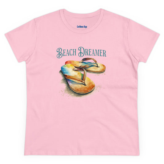 Beach Dreamer Women's Midweight Cotton Tee by Caribbean Rays