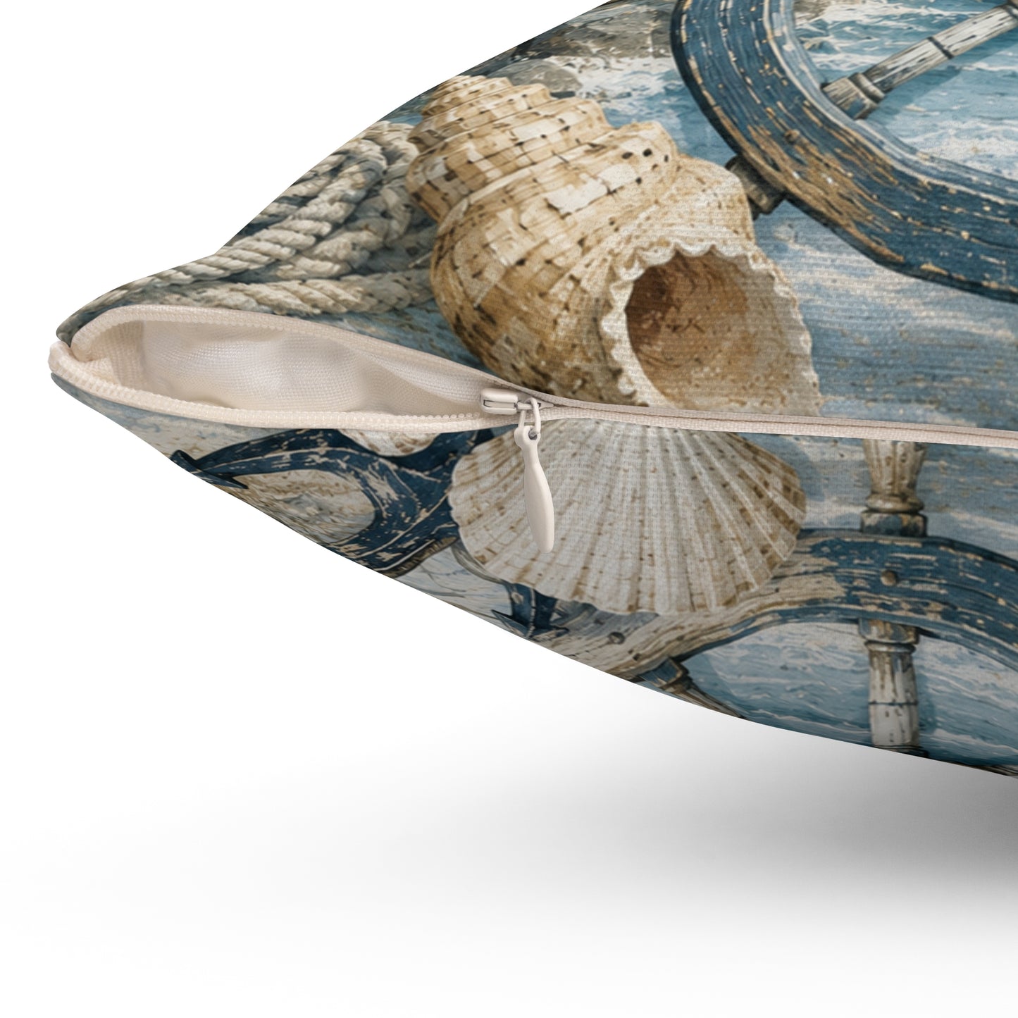 Beach Nautical Spun Polyester Square Pillow