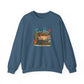 Tiki Bar Crewneck Sweatshirt — Retro Tropical Sunset Design