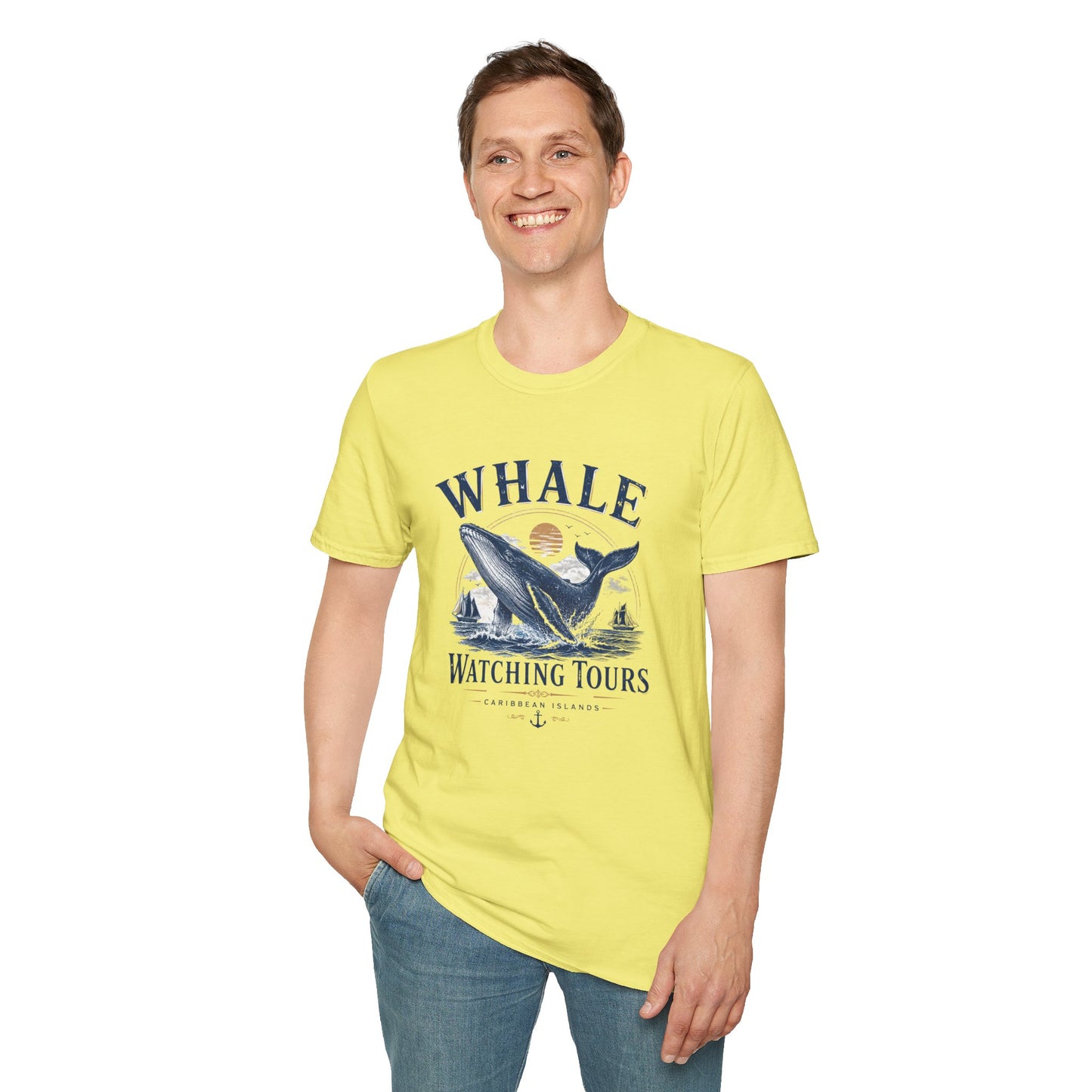Whale Watching Tours Unisex Softstyle T-Shirt