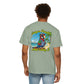 T-Shirt — "Living in Paradise and Loving It" Tropical Parrot Beach Tee
