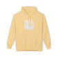 Surf Sketch Hoodie — Minimal Beach Palm Line Art Sweatshirt