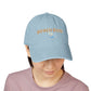 Beach Bum Embroidered Denim Hat — Casual Palm Tree Cap
