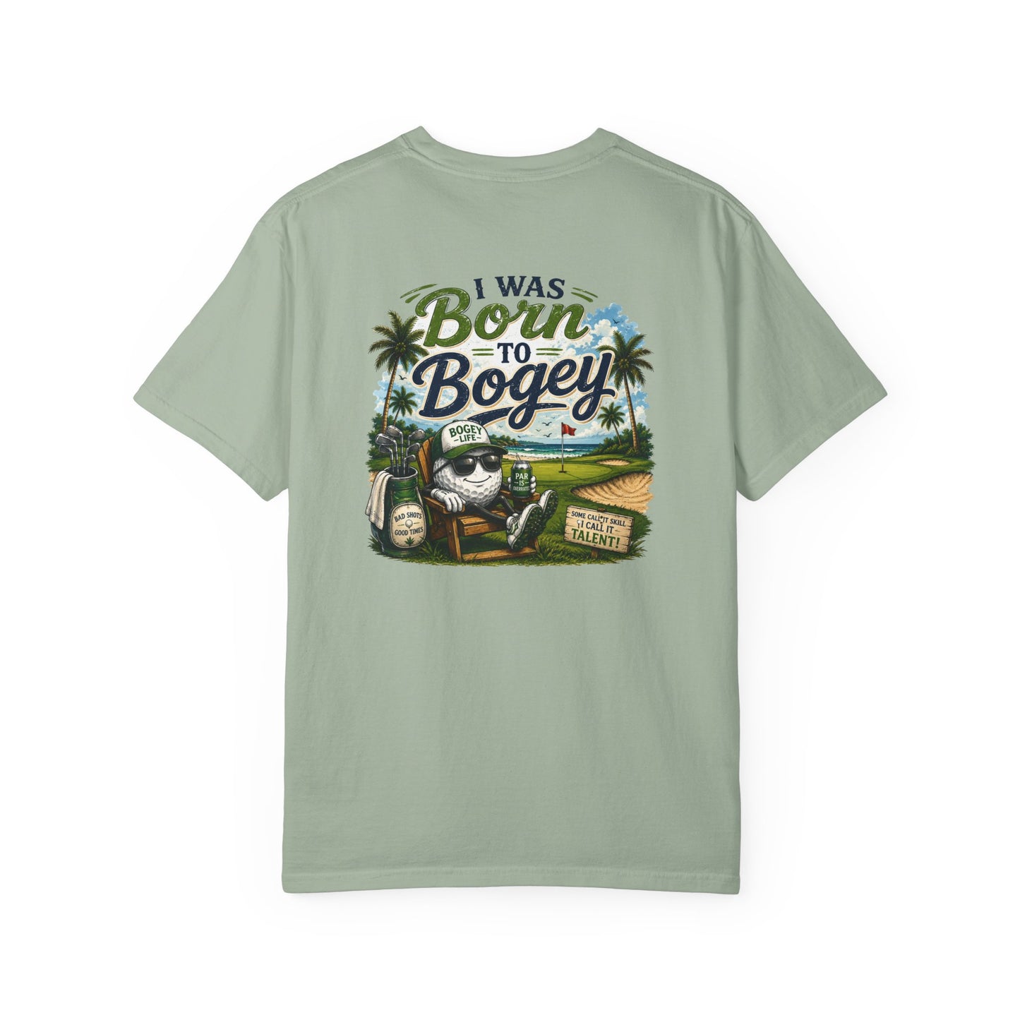 Born to Bogey T-Shirt — Retro Golf Skull Graphic Tee