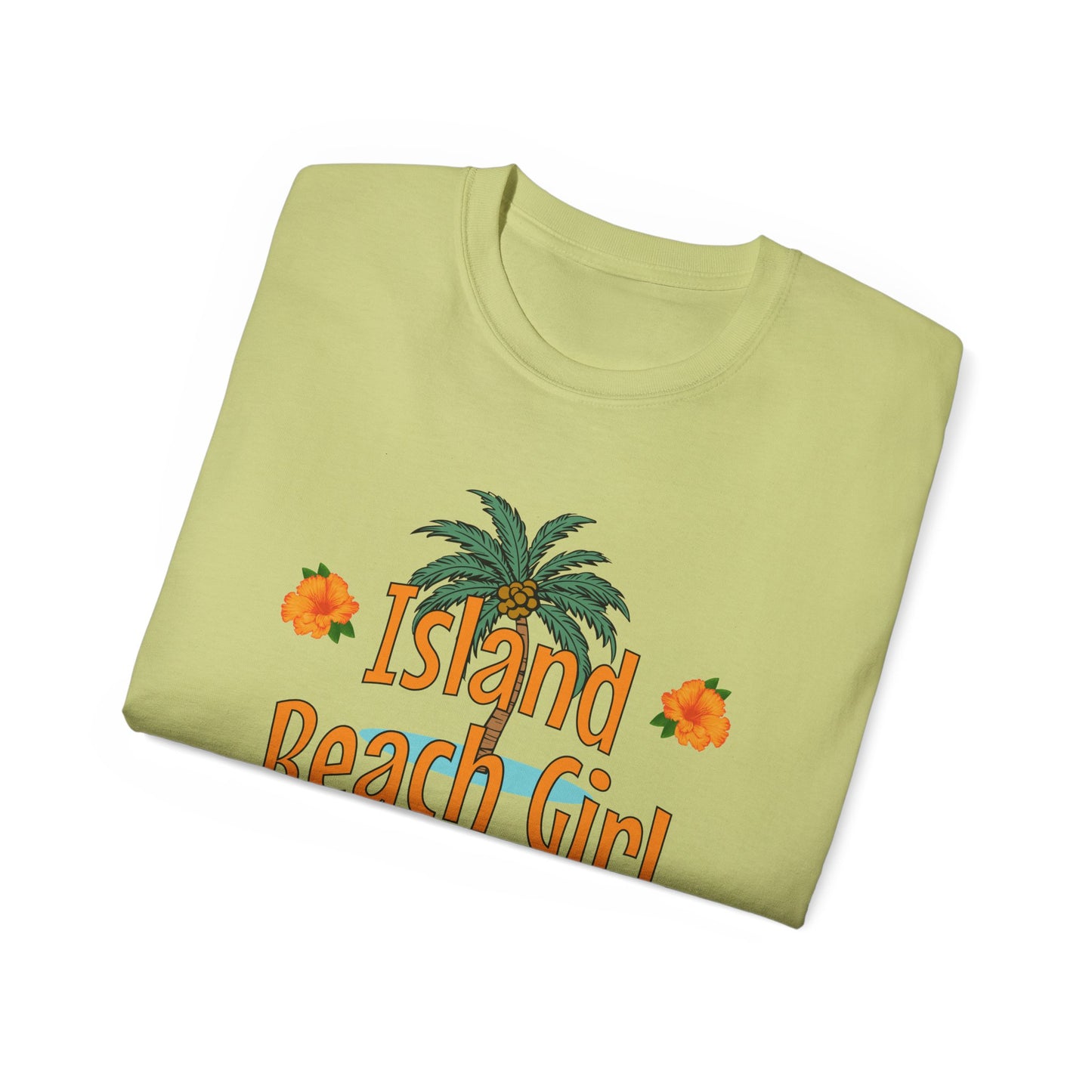 Tiki Beach Collection Island Beach Girl Unisex Ultra Cotton Tee