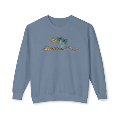 Beach Club Beach Day Unisex Lightweight Crewneck Sweatshirt