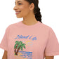 Island Life Boxy Tee — Women's Tropical Palm Beach T‑Shirt