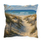 Coastal Dune Outdoor Pillow — Beach Path Scenic Throw Pillow for Patio & Porch
