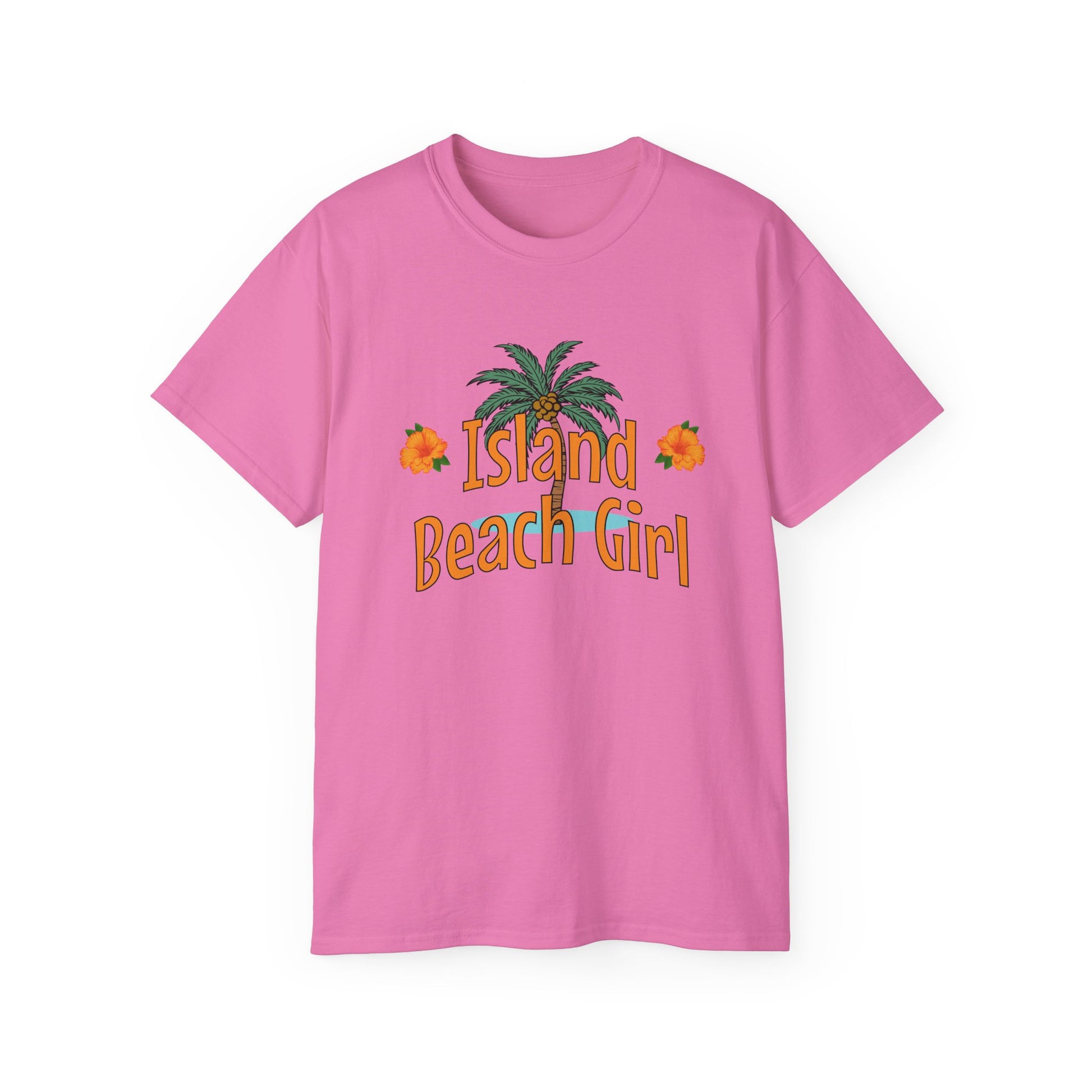 Tiki Beach Collection Island Beach Girl Unisex Ultra Cotton Tee -by Caribbean Rays