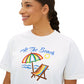 All The Beach Women's Boxy Tee – Beach Umbrella & Chair Summer Shirt